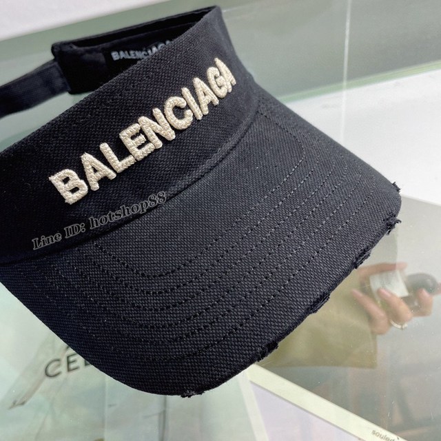 Balenciaga專櫃新款夏季空頂帽 巴黎世家跑步遮陽防曬空頂帽 mmyj3198